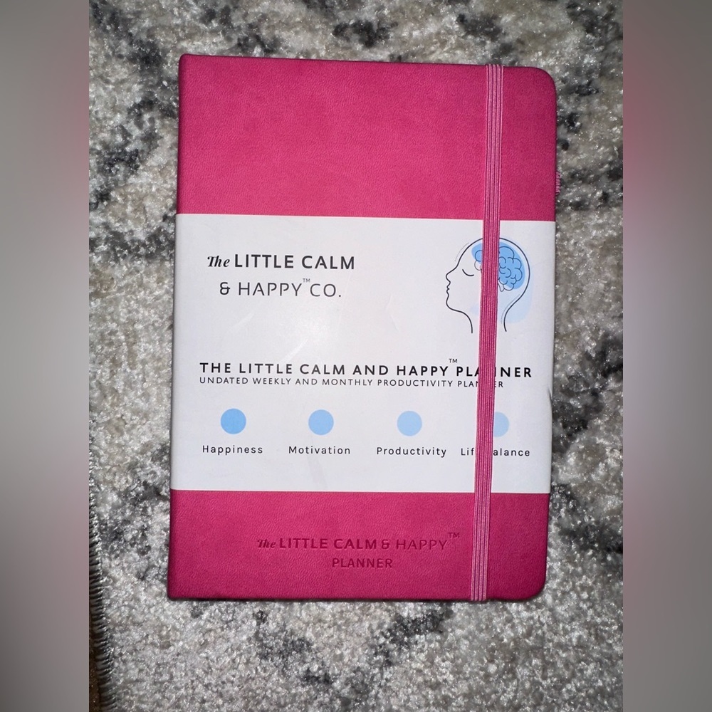 The Little Calm And Happy Planner/ Hot Pink/ **NEW**